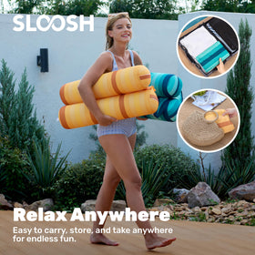 Sloosh green lounge float invites drifting and relaxation