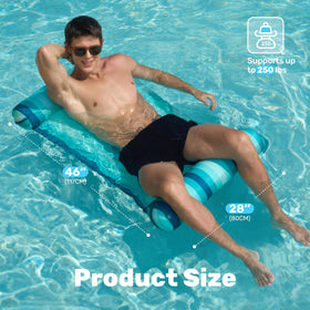 Sloosh hammock-drift setup on calm water for unwind