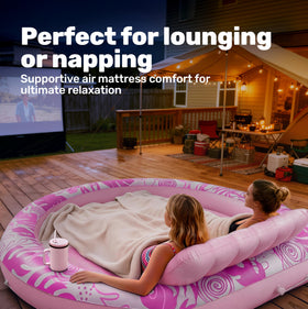 Sloosh 4-in-1 round suntan tub offers versatile water fun.