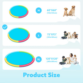 Sloosh kid-friendly and pet-friendly splash pad for active play.
