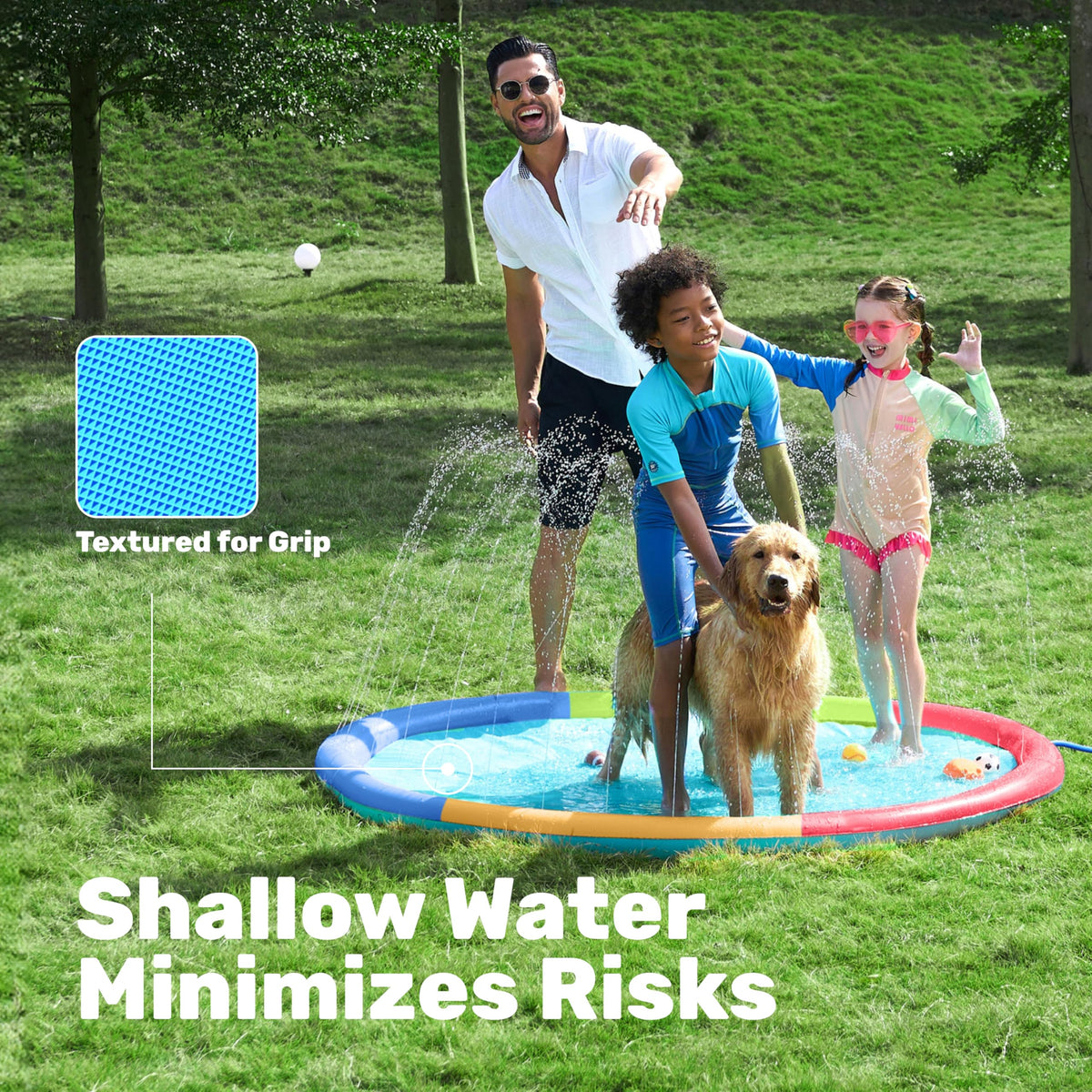 Sloosh outdoor family gatherings feature cooling water play for everyone.