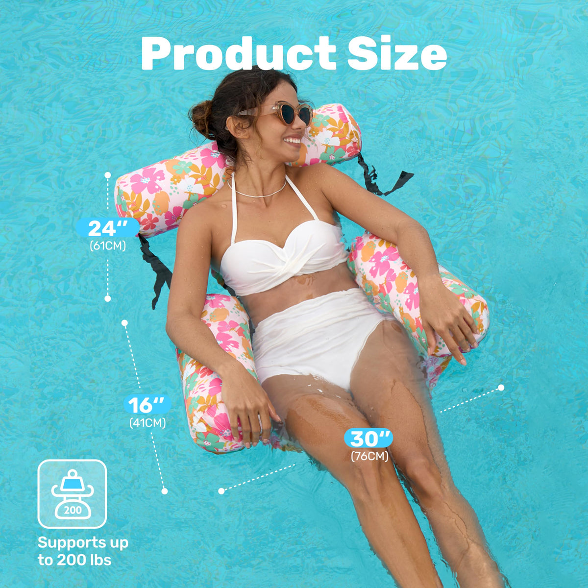 Sloosh adjustable strap system for pool chair customizable comfort and positions.