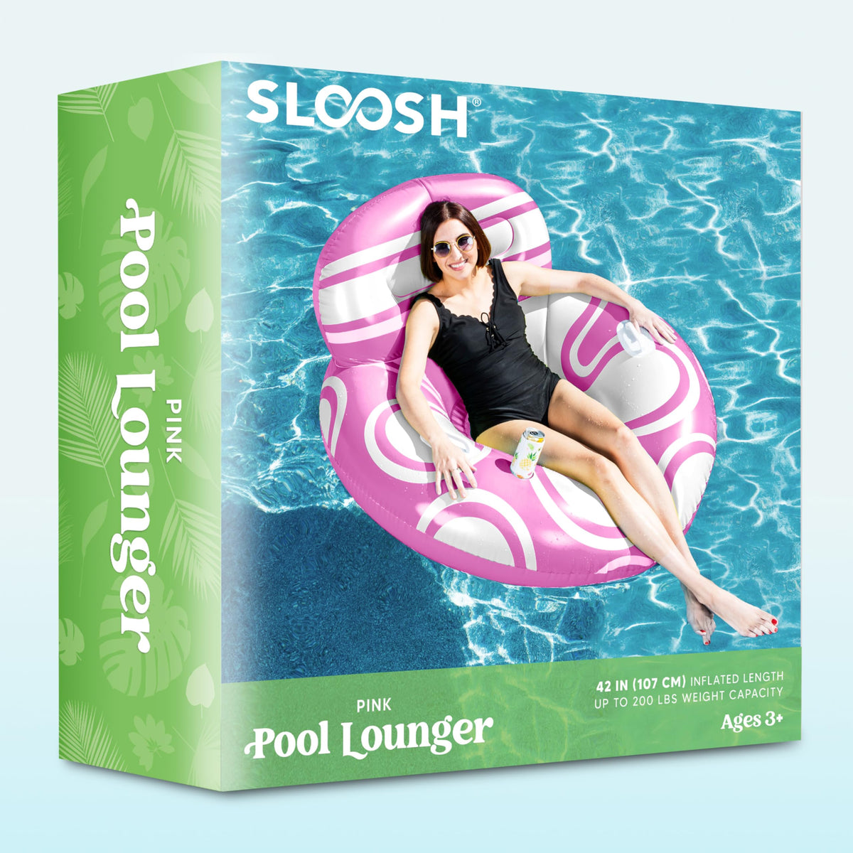 Sloosh adult floating chair for river and lake days for social lounging