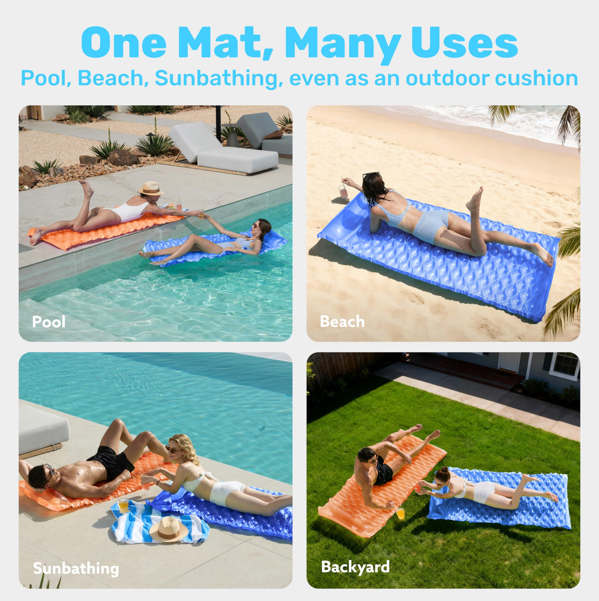 Sloosh adult floating lounge, ideal for beach or poolside lounging.