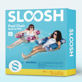Sloosh adult floats on lake or ocean for relaxed summer fun.