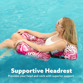 Sloosh adult pool floats offering stable lounge on warm days