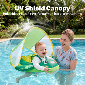 Sloosh float showcases stability airbag ring for upright, secure sessions