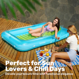 Sloosh backyard centerpiece for gatherings and poolside ambiance