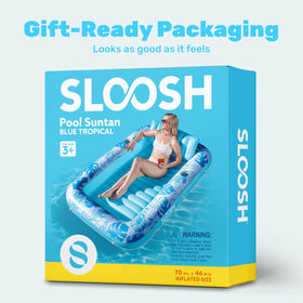 Sloosh backyard oasis float designed for solo relaxation and gatherings.