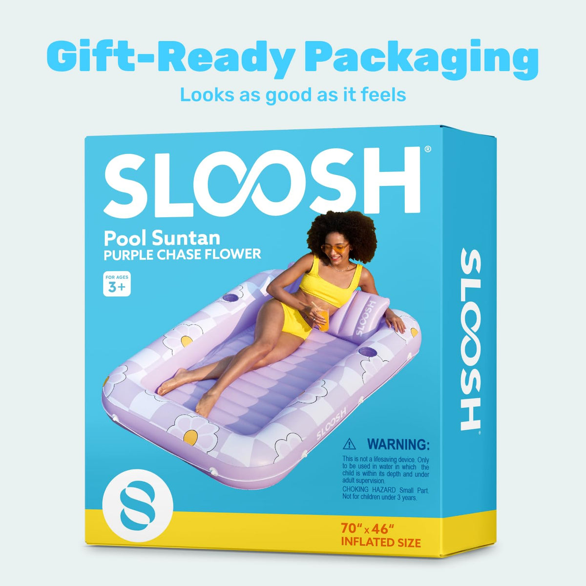 Sloosh backyard pool party use lounger ready for gatherings.