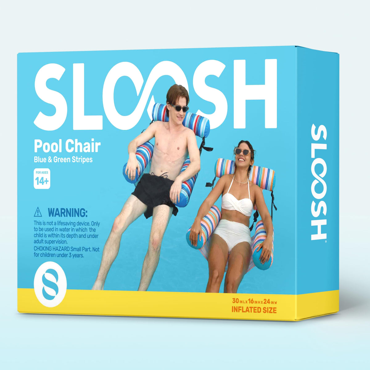 Sloosh beach and lake ready floats for versatile water fun.