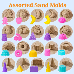 Sloosh ice cream mold and castle molds for pretend treats on the beach