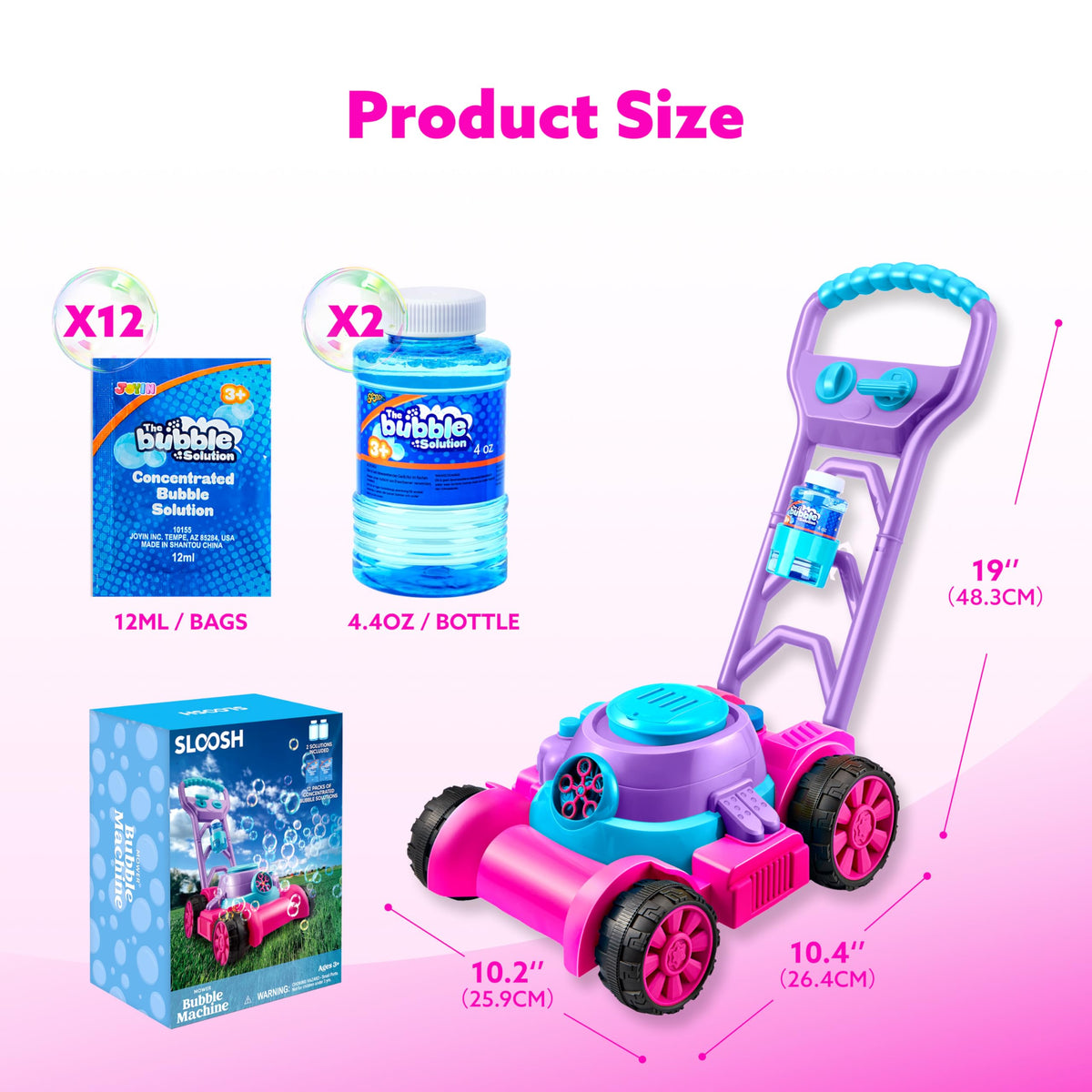 SLOOSH Bubble Lawn Mower makes a fun toddler gift for birthdays or Easter