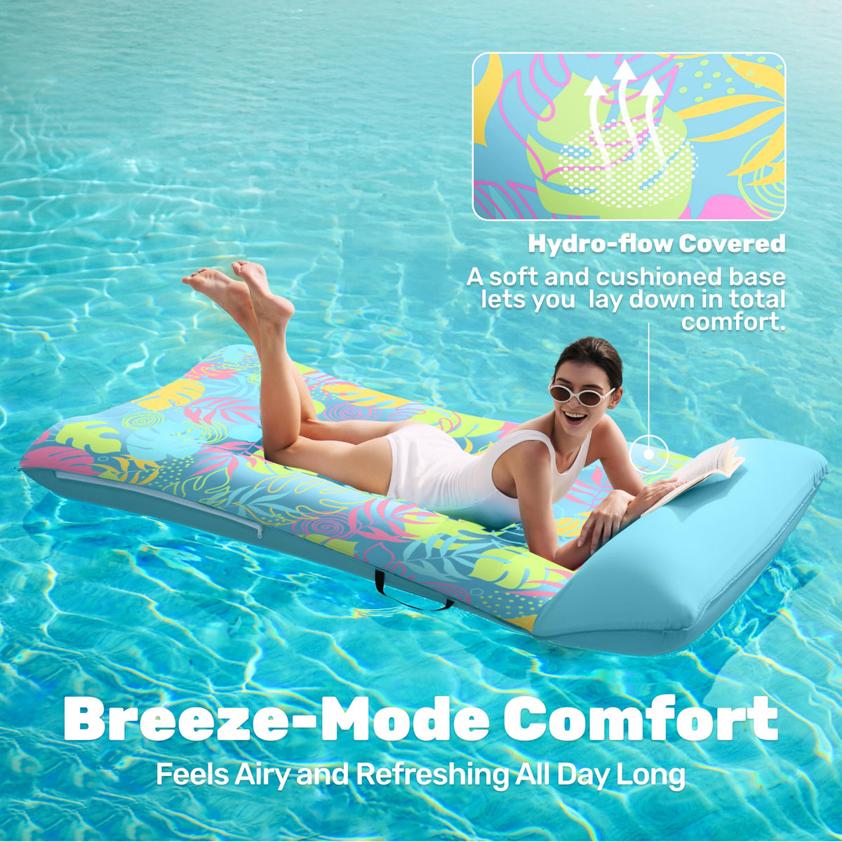 Sloosh built-in pillow neck support for relaxed lounging