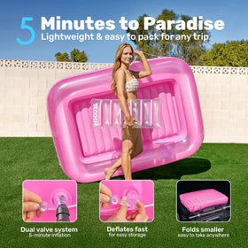 SLOOSH compact and portable sun lounge ready for travel