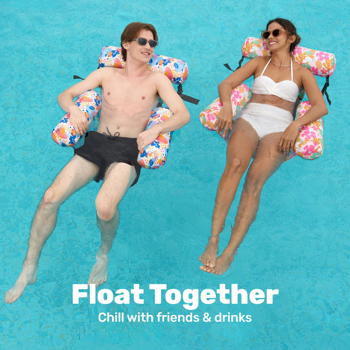 Sloosh cool mesh fabric water chair keeps you comfortable on hot days.