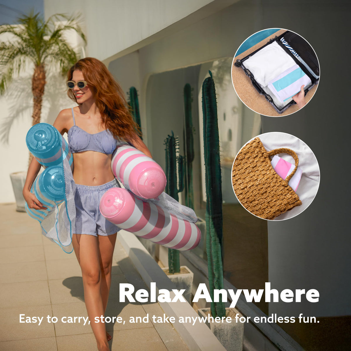 Sloosh cool mesh seat provides breathable comfort while floating.