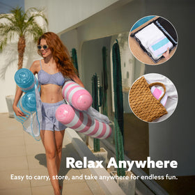 Sloosh cool mesh seat provides breathable comfort while floating.