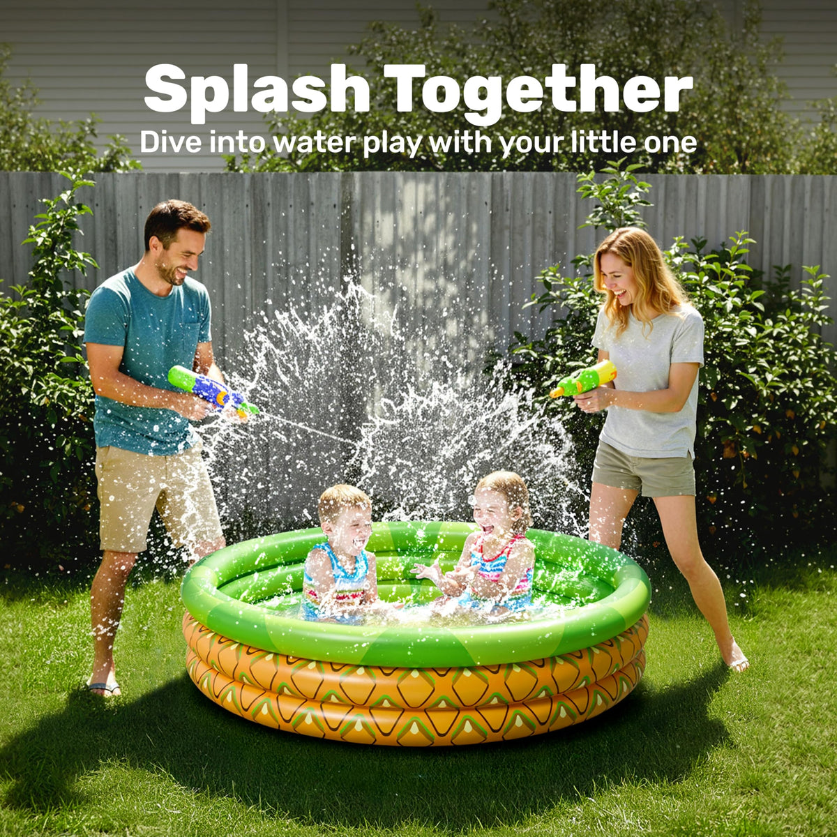 Sloosh Cupcake pool features a colorful design for imaginative play.