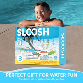 Sloosh diving balls create bright targets for timed dives and drills