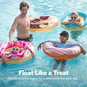 Sloosh donut floats collection: four designs for kids' pool time