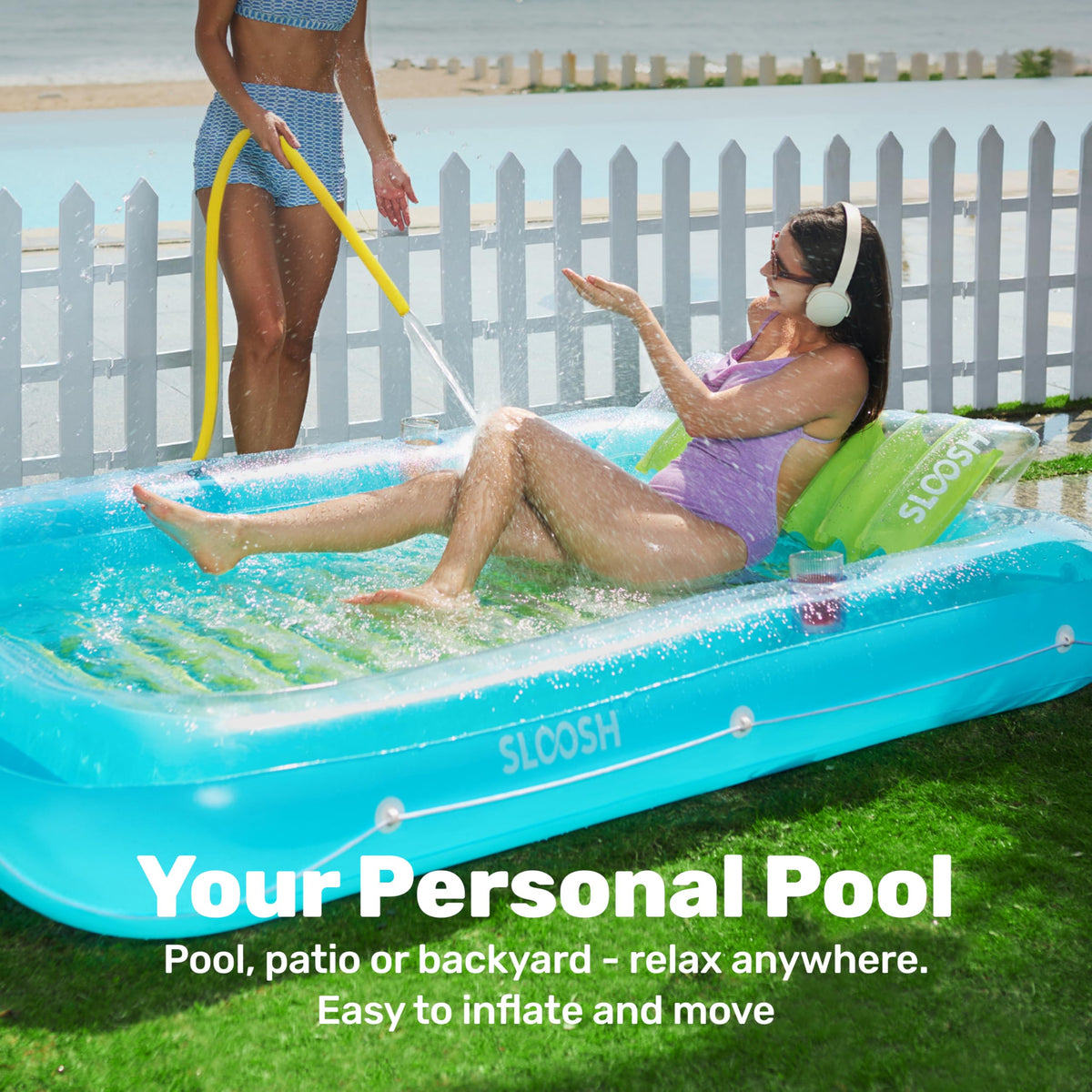 Sloosh two 3-inch drink holders keep beverages handy while afloat