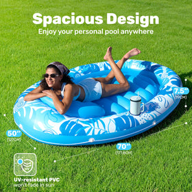 Sloosh durable PVC construction ensures long-lasting use in pools and backyards.