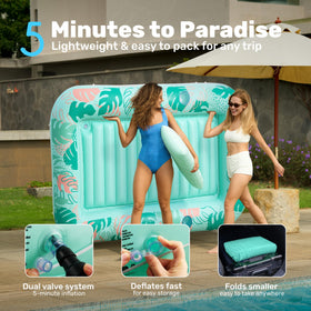 Sloosh durable UV-resistant PVC pool float