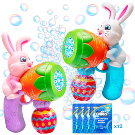 Sloosh Easter Bunny bubble gun 2-pack ready for backyard fun