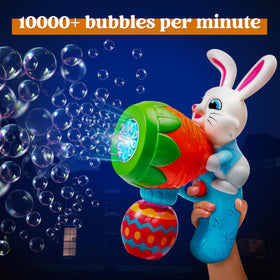 Sloosh Easter Bunny bubble gun with playful bunny design for festive play