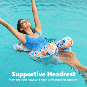Sloosh easy inflate-deflate water hammock for quick setups at the beach.