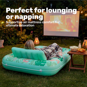 Sloosh easy-to-inflate design travels from backyard to beach with ease.