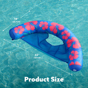 Sloosh flower leaves design adds tropical vibe to outdoor pool space.