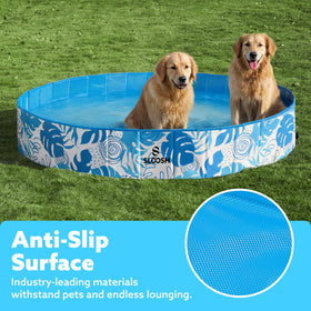 Sloosh Foldable Pool anti-slip bottom improves footing during play