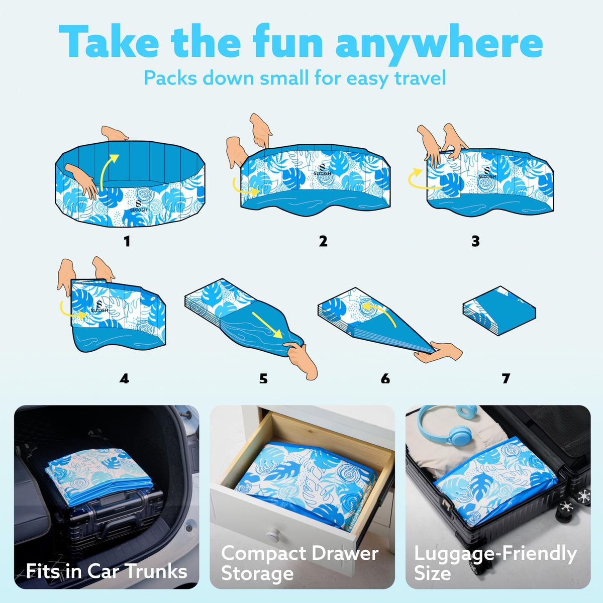 Sloosh Foldable Pool used as ball pit for kids or pets
