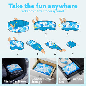 Sloosh Foldable Pool used as ball pit for kids or pets