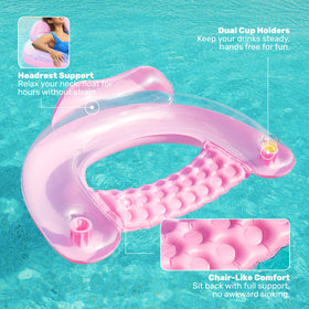 Sloosh foldable travel friendly pool floats for easy packing