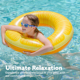 Sloosh Orange fruit pool float tube ideal for family swimming