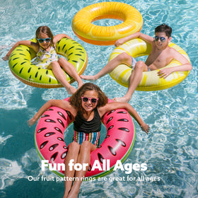 Sloosh Pineapple fruit pool float tube for sunny days