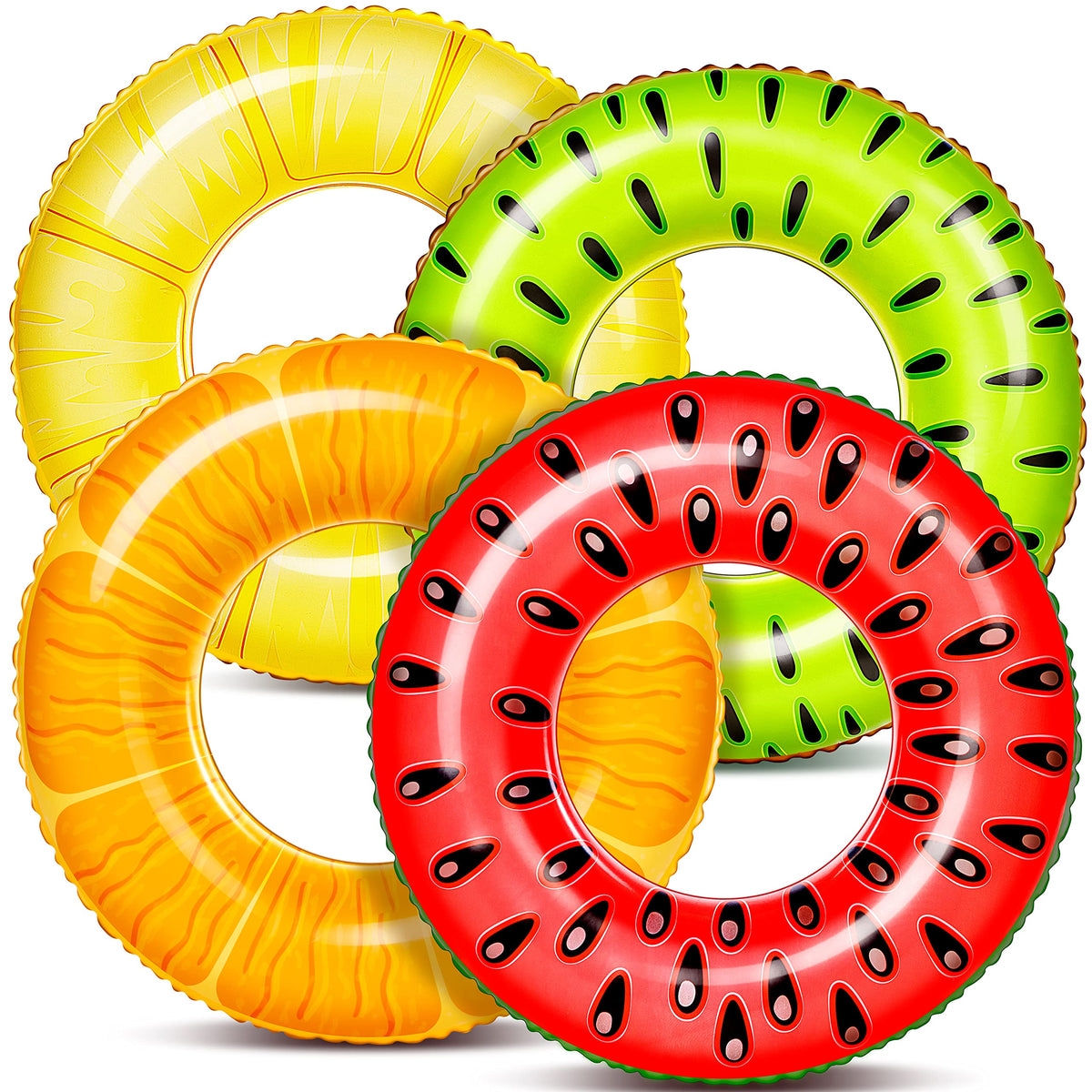 Sloosh Watermelon fruit pool float tube for relaxing water play