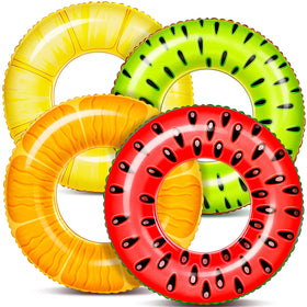Sloosh Watermelon fruit pool float tube for relaxing water play