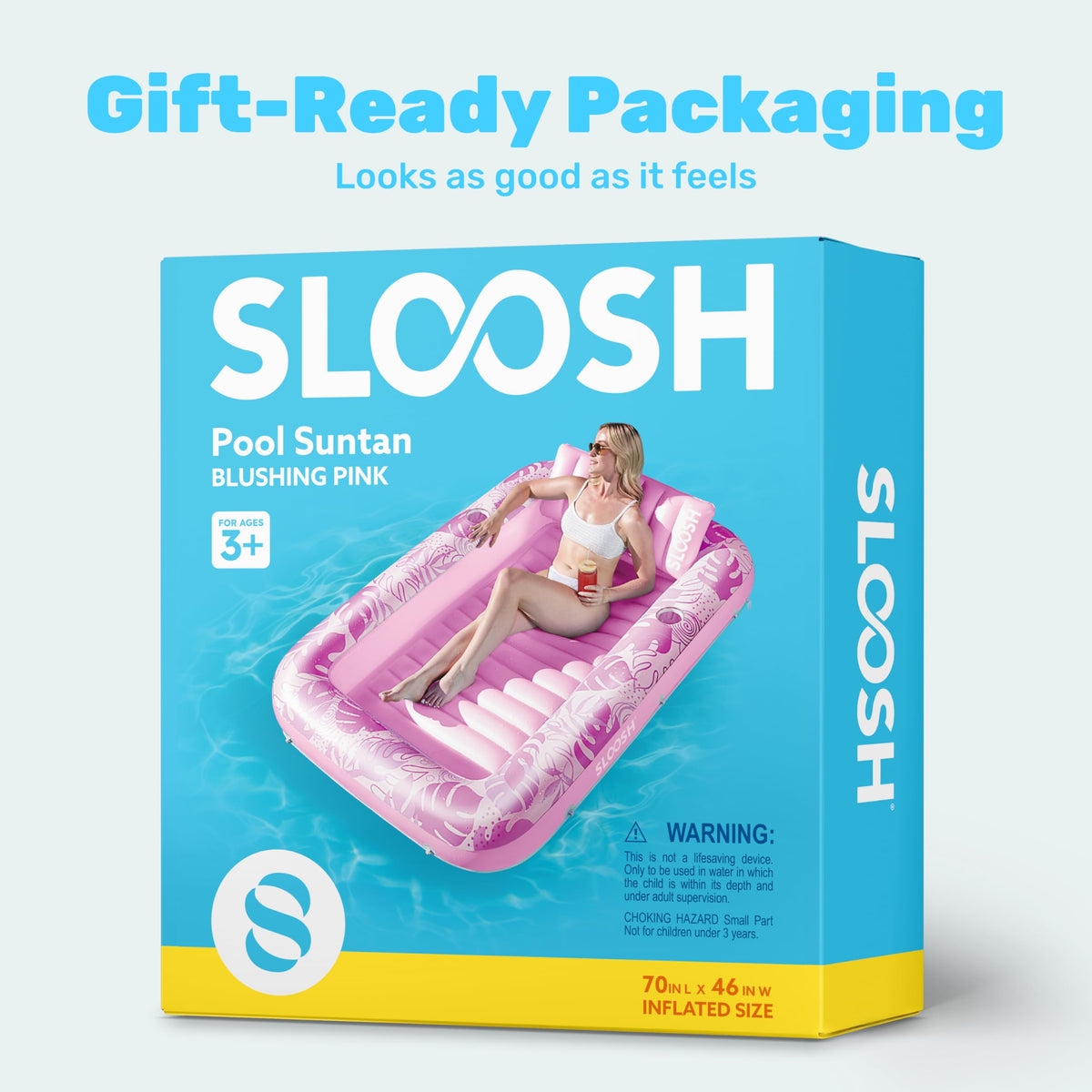 Sloosh gift ready pool float for pool party days.