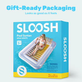 Sloosh gift-ready inflatable pool float for sun lovers and pool party gifting.