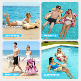 Sloosh gift-ready lounging chair set, stylish for outdoor entertaining.