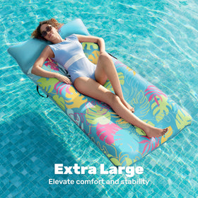 Sloosh handles for easy transport between pool and deck
