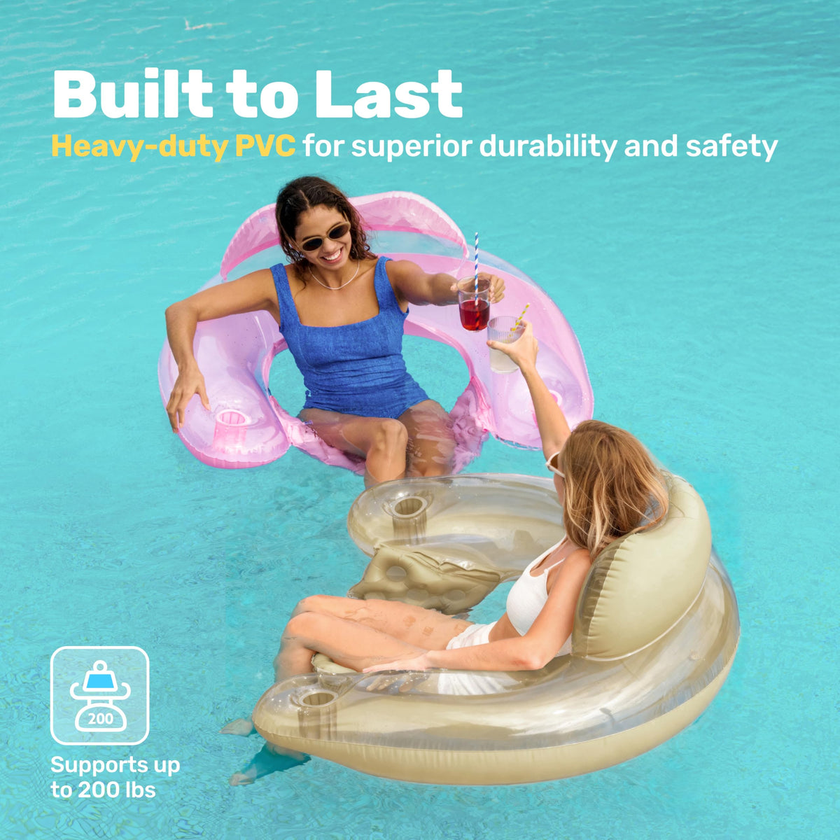 Sloosh headrest adds extra comfort during lounging