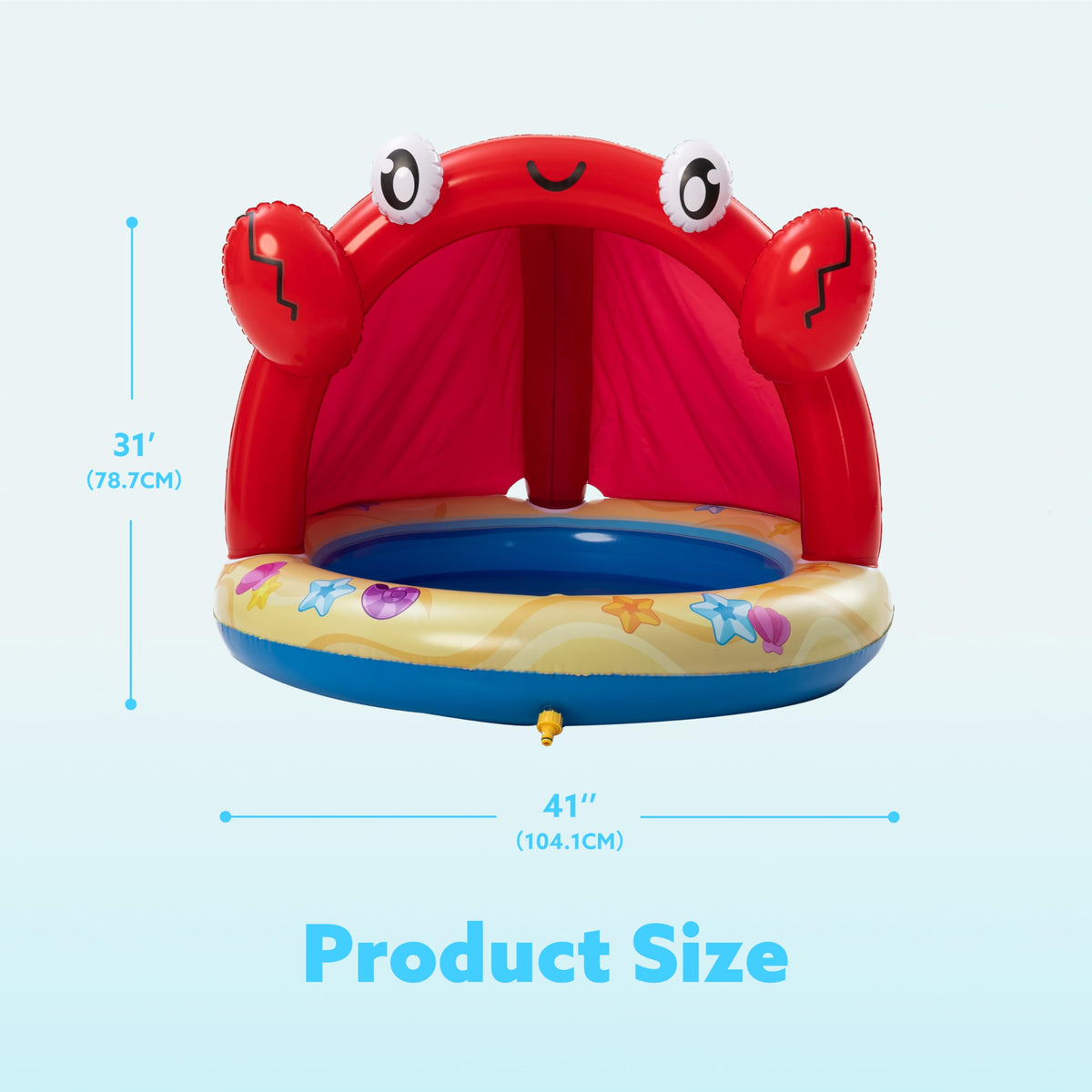 Sloosh Heavy-duty PVC construction ensures durable outdoor play.