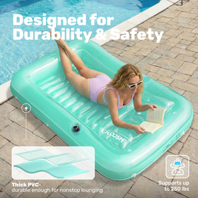 Sloosh heavy-duty UV-resistant PVC 0.3mm for lasting outdoor use.
