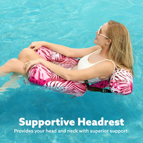 Sloosh indoor-outdoor use float fits patios or indoor spaces when not in use