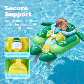 Sloosh inflatable baby pool float is lightweight and quick to set up.